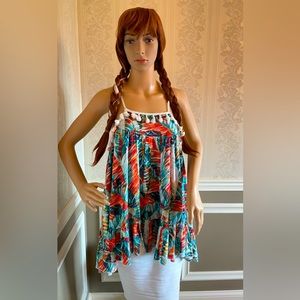 RAGA!🌸spaghetti strap w-tassels blouse!😍 women’s size-S